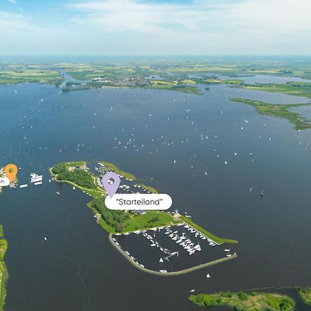 Welcome In - Houseboat 'Elysium' Met Eigen Aanlegsteiger Sneek - Offingawier エクステリア 写真