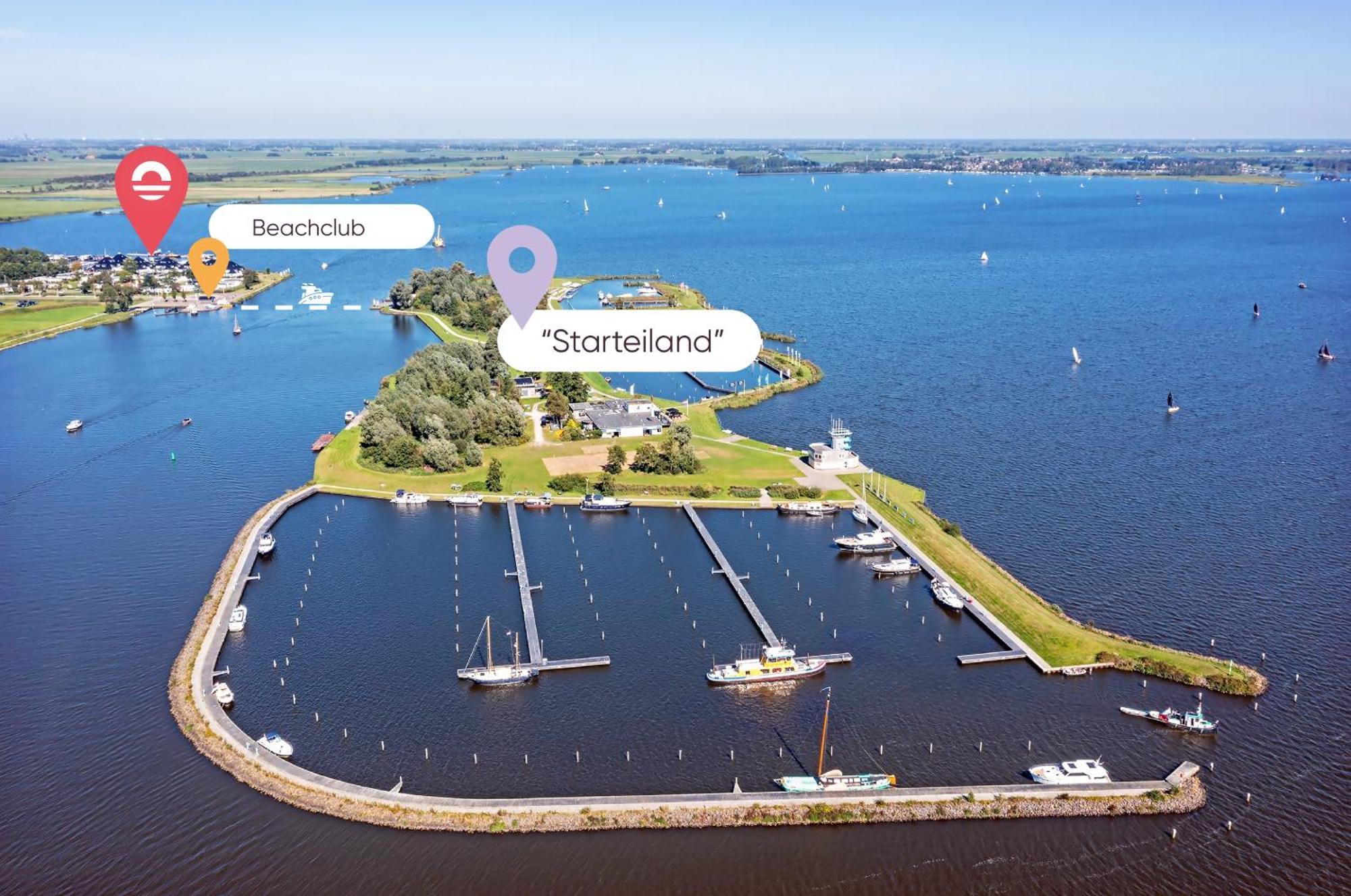 Welcome In - Houseboat 'Elysium' Met Eigen Aanlegsteiger Sneek - Offingawier エクステリア 写真